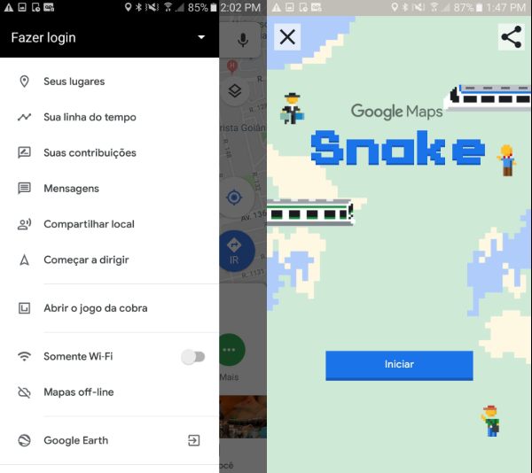Google comemora dia 1º de abril com jogo da cobrinha no Maps
